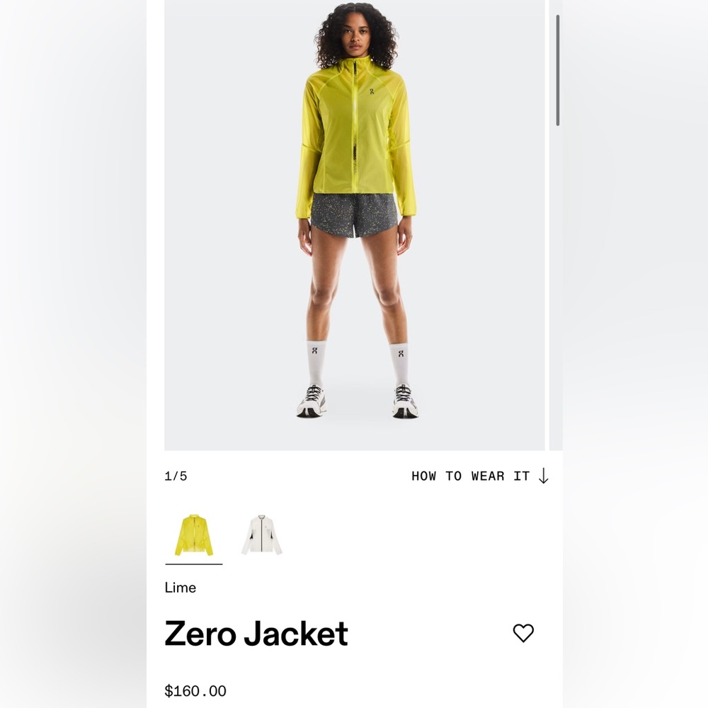 On Running Zero Jacket